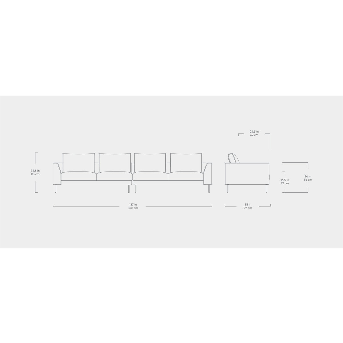 Gus Modern Renfrew Xl Sofa