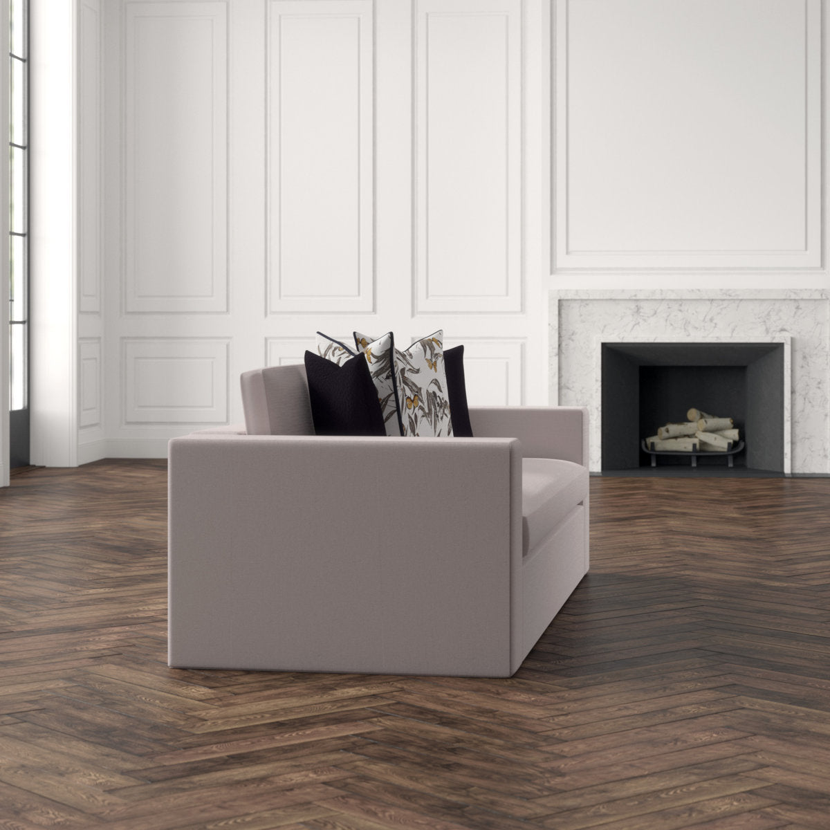 Ambella Retreat 90 Square Arm Sofa