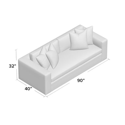 Ambella Retreat 90 Square Arm Sofa