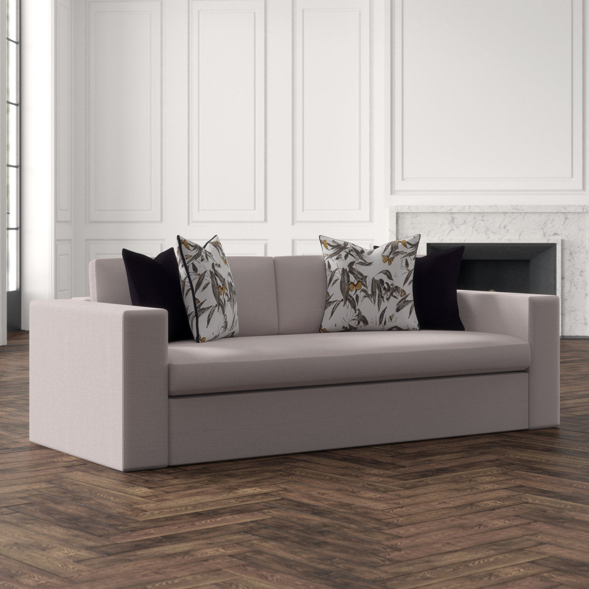Ambella Retreat 90 Square Arm Sofa