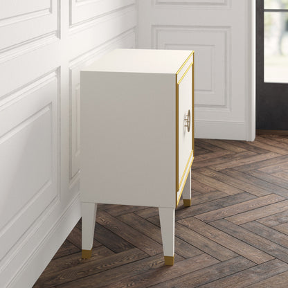 Modern History Home Retro 2 Drawer Rectangular Accent Chest