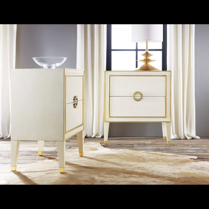 Modern History Home Retro 2 Drawer Rectangular Accent Chest