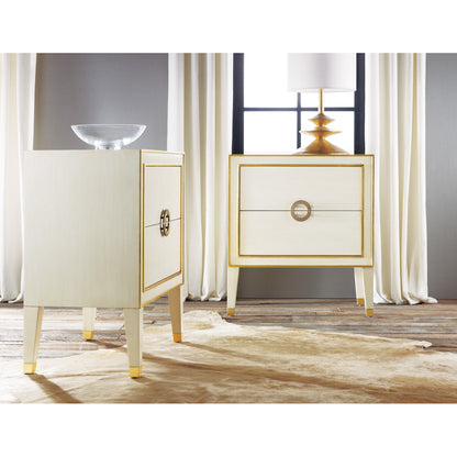 Modern History Home Retro 2 Drawer Rectangular Accent Chest