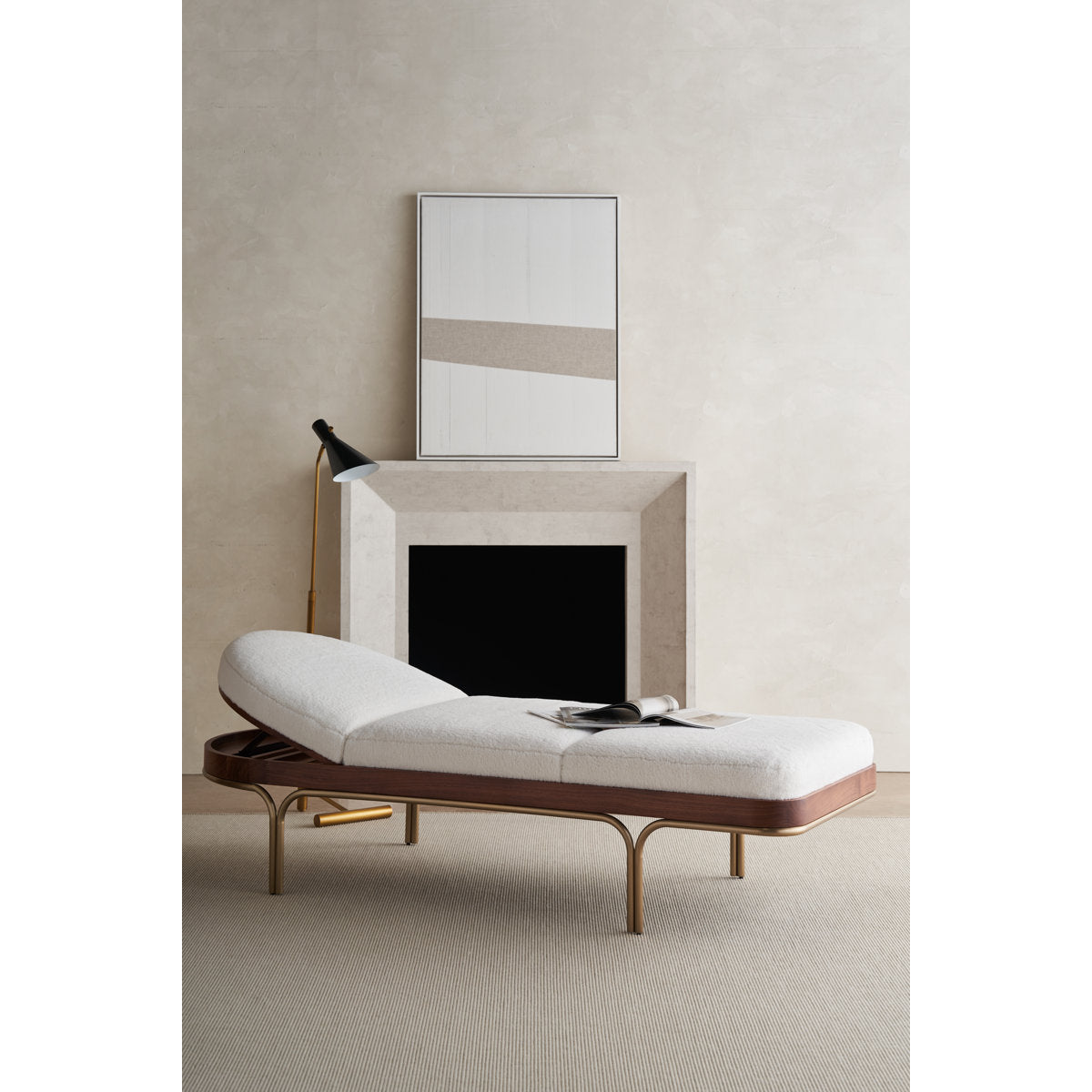 Caracole Rhythm Upholstered Chaise Lounge