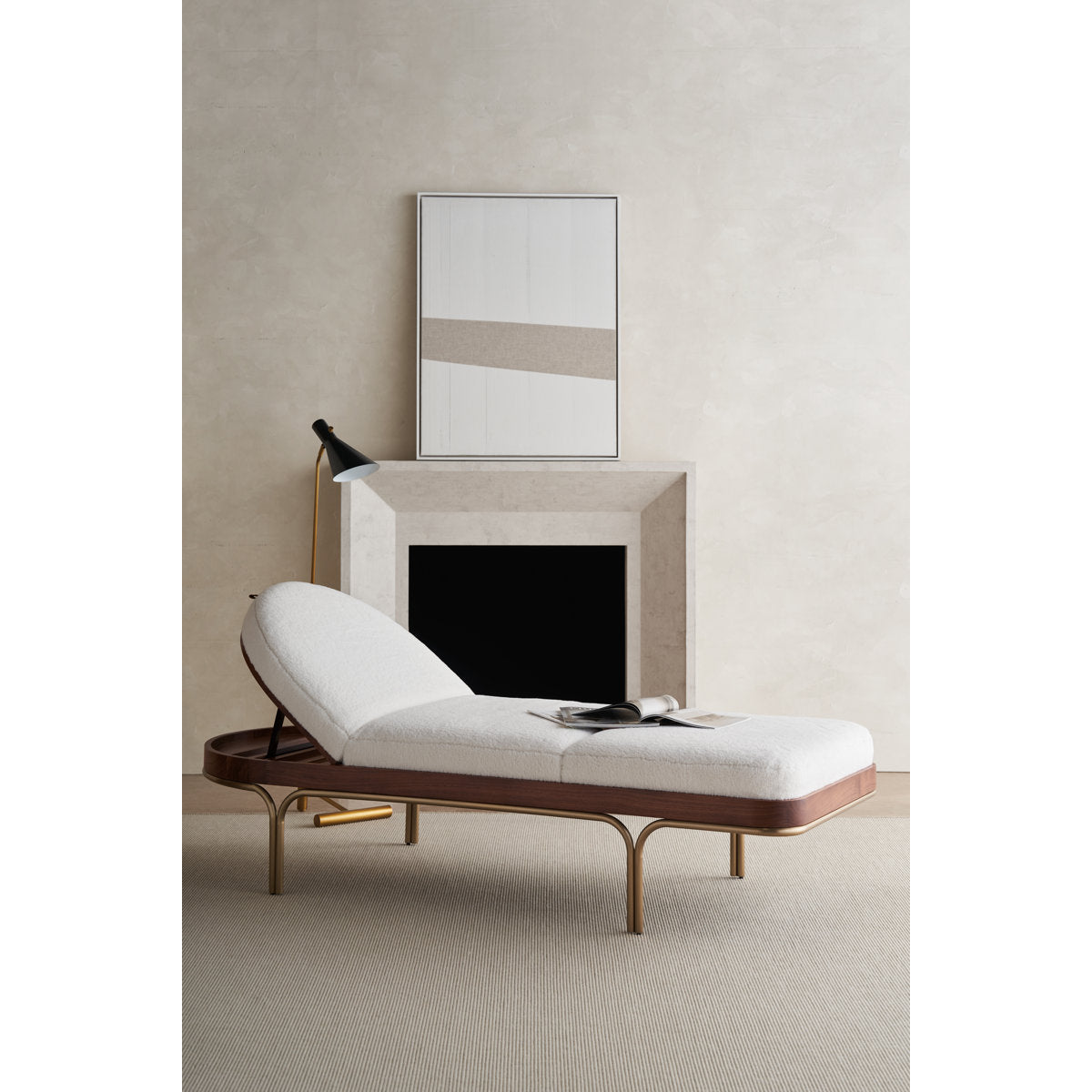 Caracole Rhythm Upholstered Chaise Lounge