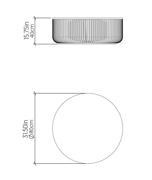 Accord Lighting Coffee Tables Accord Slatted