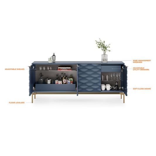Ripple 79.5'' W Sideboard