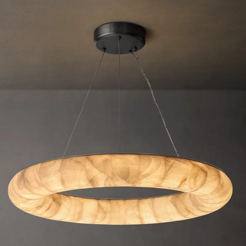 Rivage Lisse Round Chandelier 31"