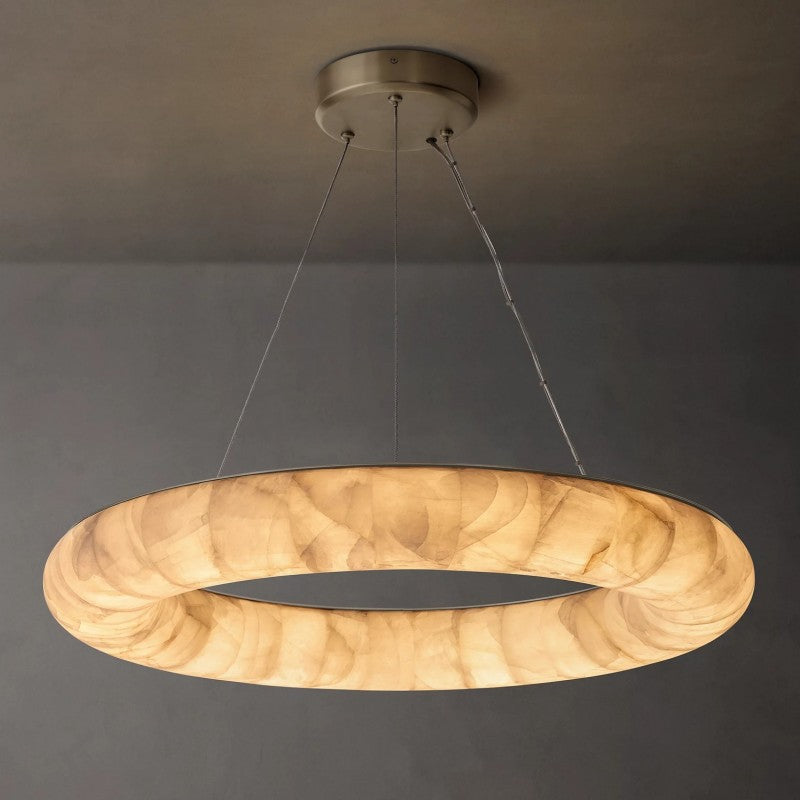 Rivage Lisse Round Chandelier 31"