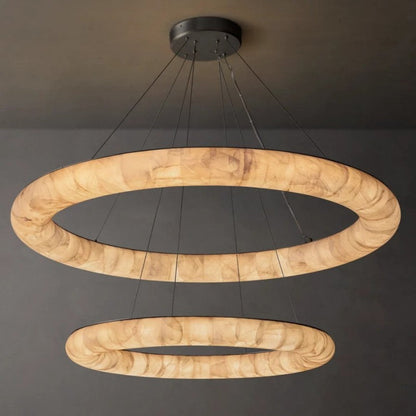 Rivage Lisse Two-Tiered Round Chandelier 61"