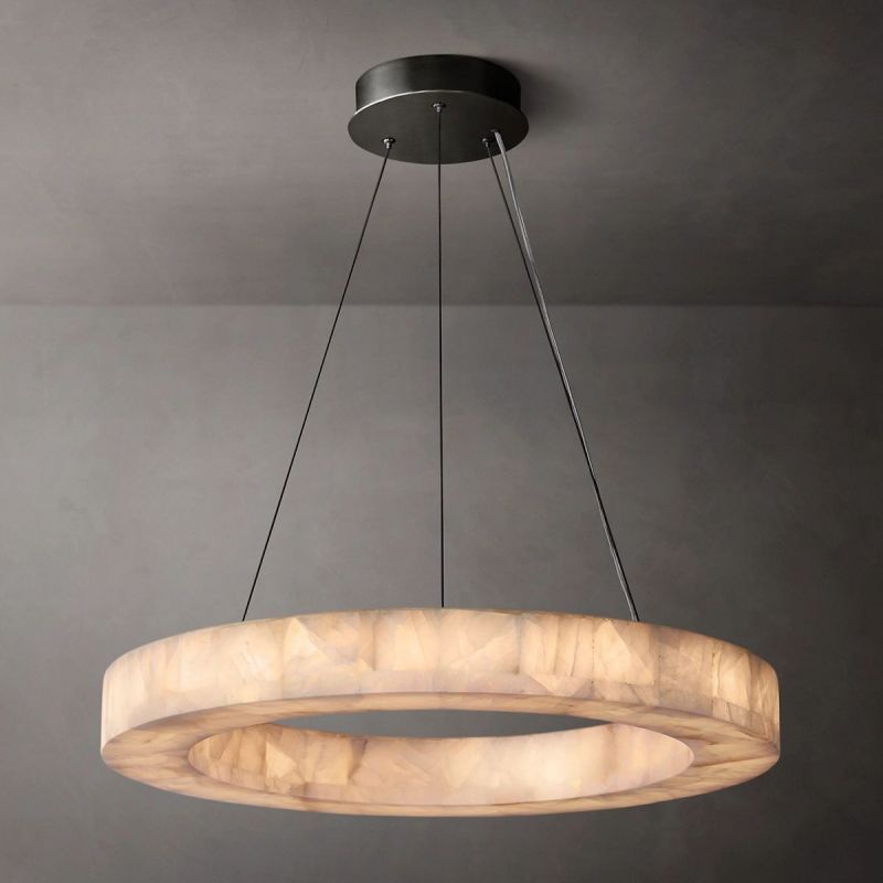 Rivage Calcite Round Chandelier