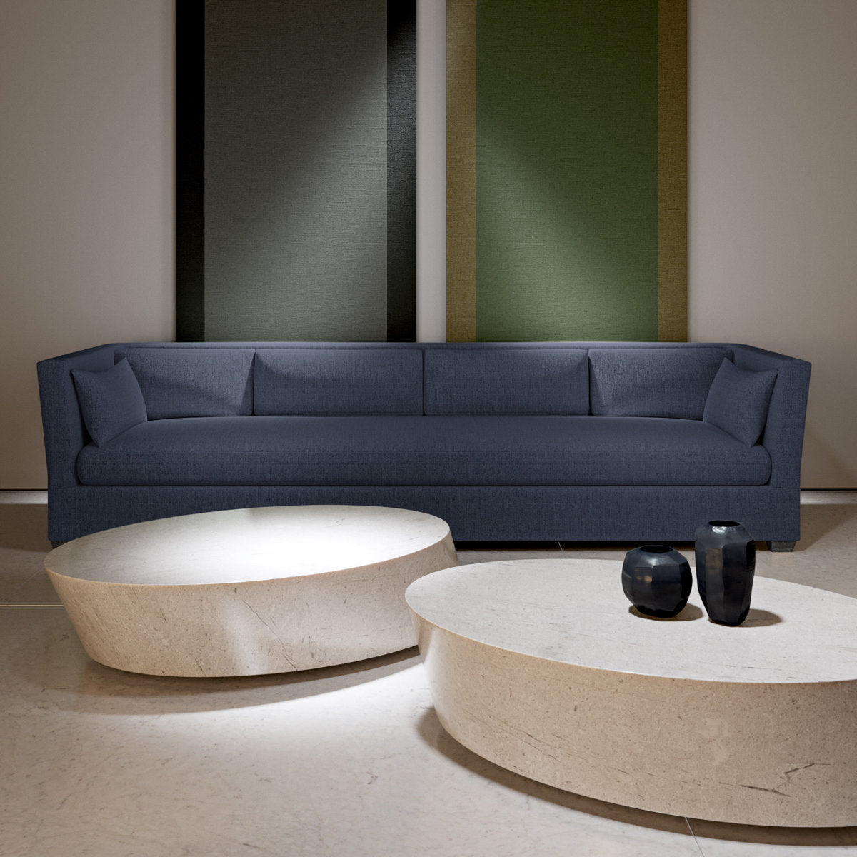 Rivington Flare Square Track-Arm Sofa