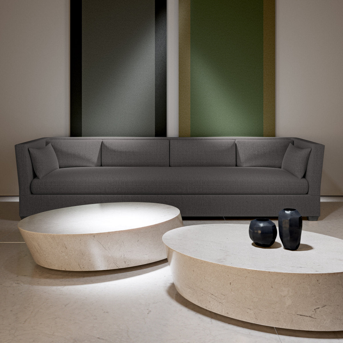 Rivington Flare Square Track-Arm Sofa