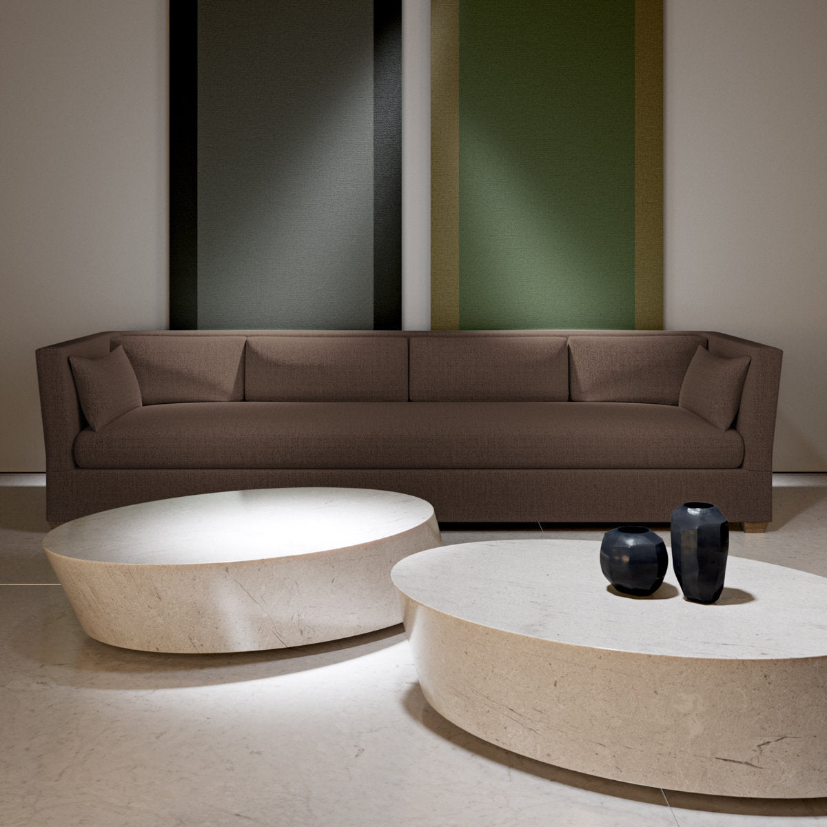 Rivington Flare Square Track-Arm Sofa