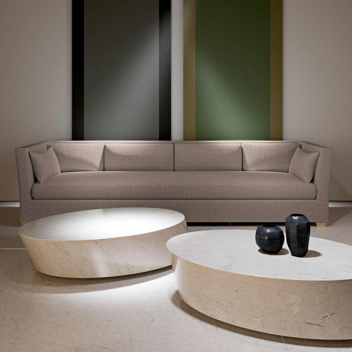 Rivington Flare Square Track-Arm Sofa