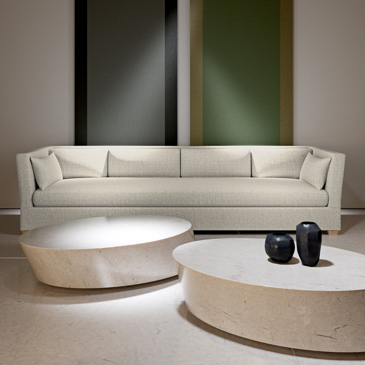 Rivington Flare Square Track-Arm Sofa
