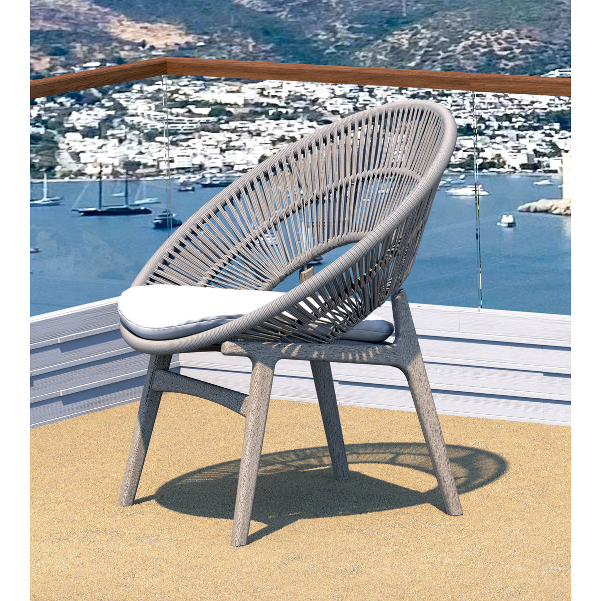 Teak Smith Qty 6 Grade A Teak Wood Luxurious Solo Single Robas Weathered Teak Arm Chairs 16Roaa