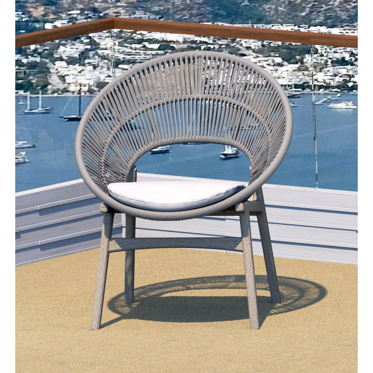 Teak Smith Qty 6 Grade A Teak Wood Luxurious Solo Single Robas Weathered Teak Arm Chairs 16Roaa