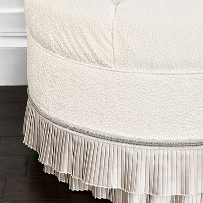 Eastern Accents Cleo Upholstered Ottoman Round