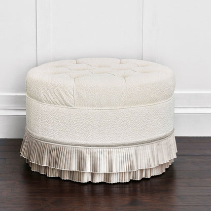 Eastern Accents Cleo Upholstered Ottoman Round
