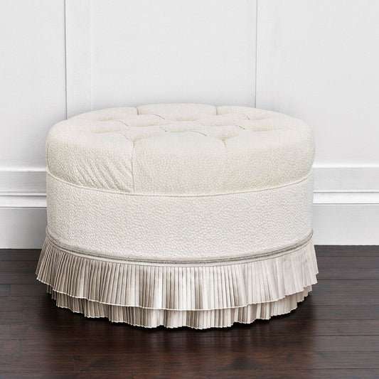 Eastern Accents Cleo Upholstered Ottoman Round
