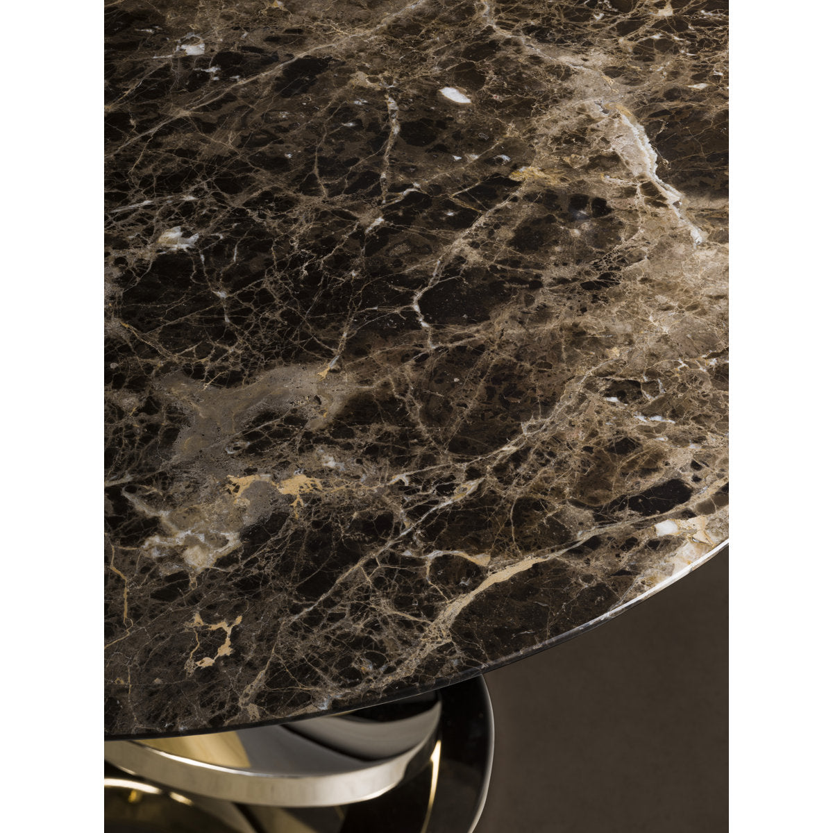 H Boutique 47 Genuine Marble Pedestal Dining Table
