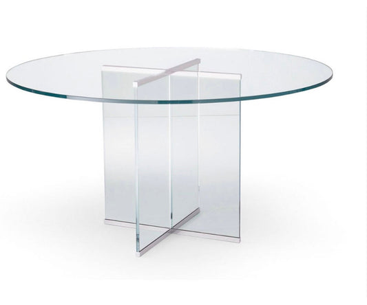 Round Glass Dining Table
