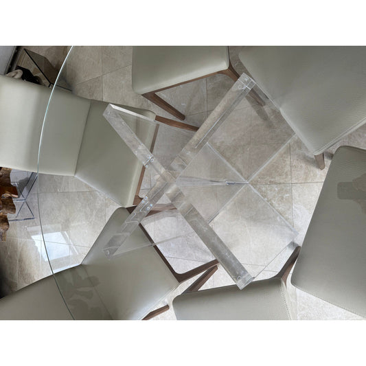 Round Glass Dining Table