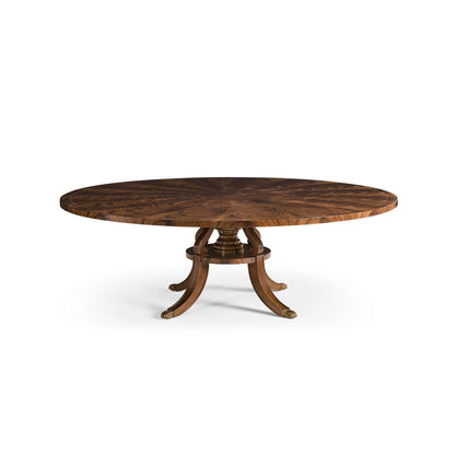 Round Mahogany Dining Table For Seating 10-12 People
