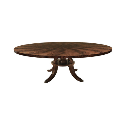 Round Mahogany Dining Table For Seating 10-12 People