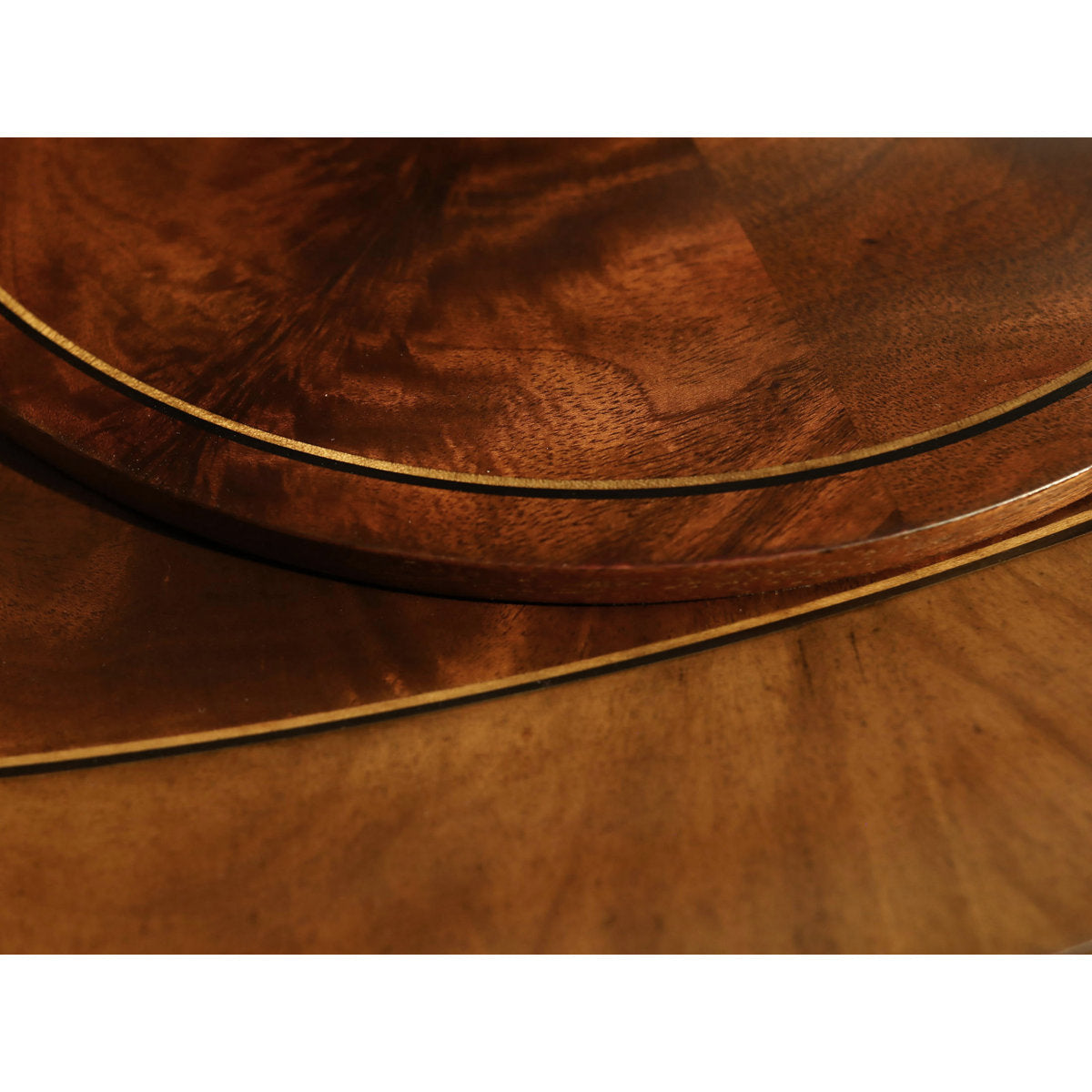 Round Mahogany Wood Dining Table