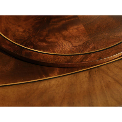 Round Mahogany Wood Dining Table