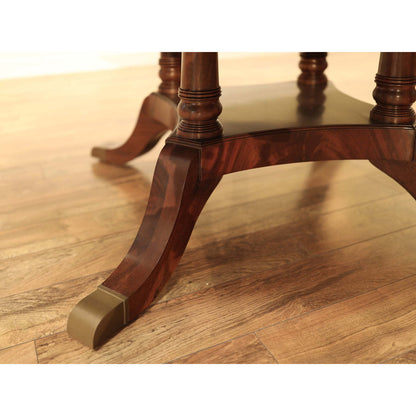 Round Mahogany Wood Dining Table