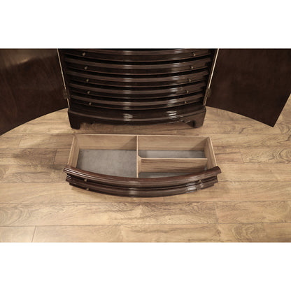 Round Mahogany Wood Dining Table