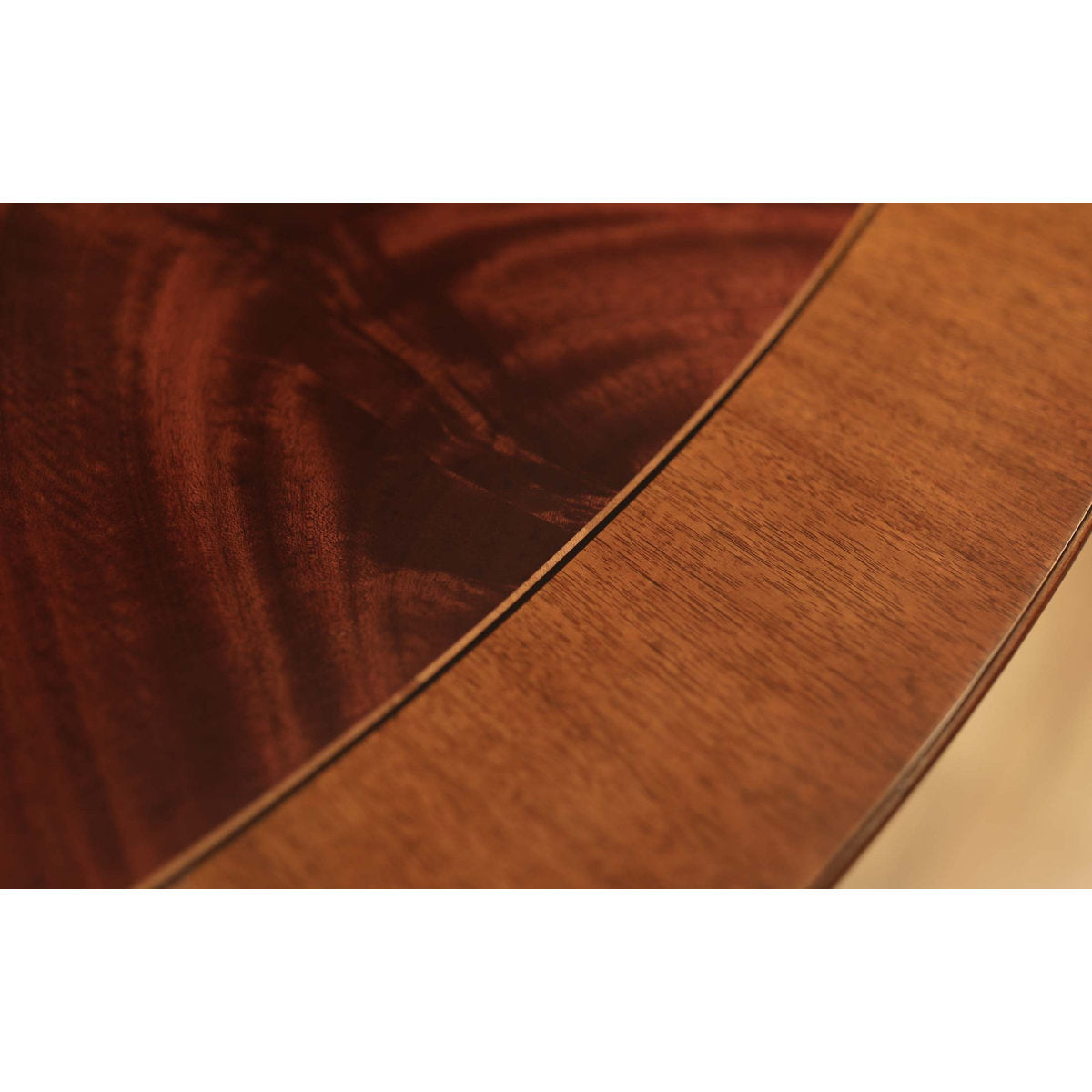Round Mahogany Wood Dining Table