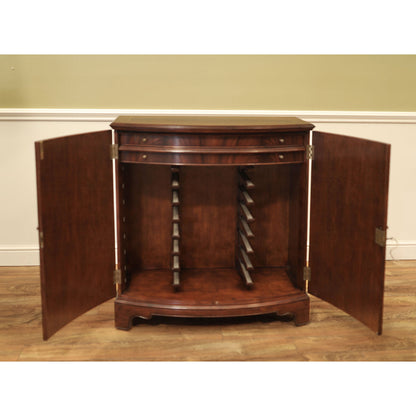 Round Mahogany Wood Dining Table