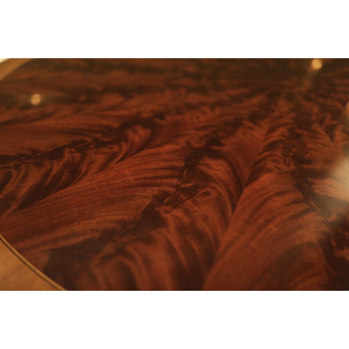 Round Mahogany Wood Dining Table