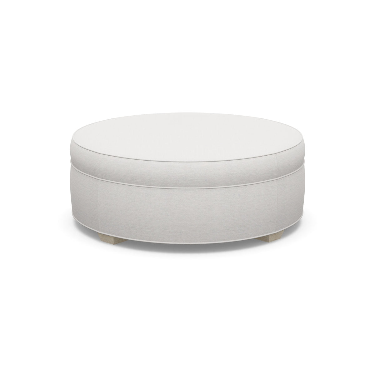 Paul Robert 48 Wide Round Standard Ottoman With Tapered Foot