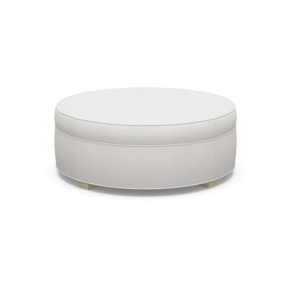 Paul Robert 48 Wide Round Standard Ottoman With Tapered Foot