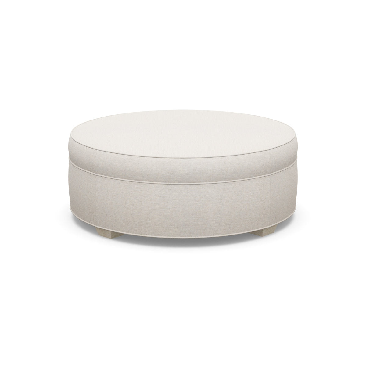Paul Robert 48 Wide Round Standard Ottoman With Tapered Foot