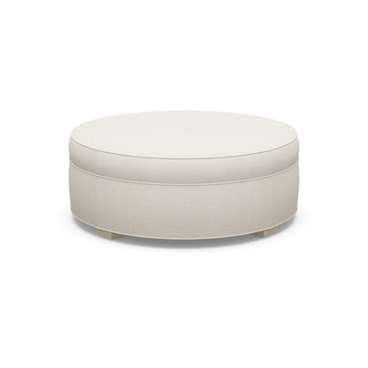 Paul Robert 48 Wide Round Standard Ottoman With Tapered Foot