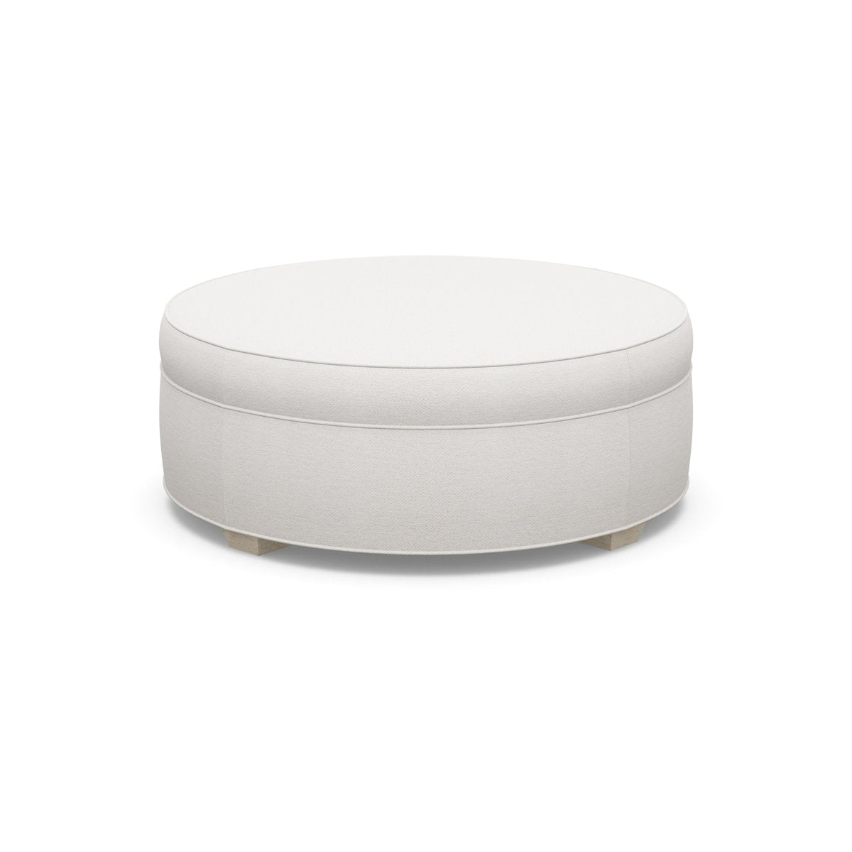Paul Robert 48 Wide Round Standard Ottoman With Tapered Foot