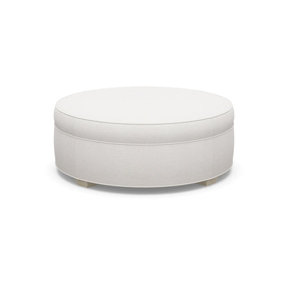 Paul Robert 48 Wide Round Standard Ottoman With Tapered Foot