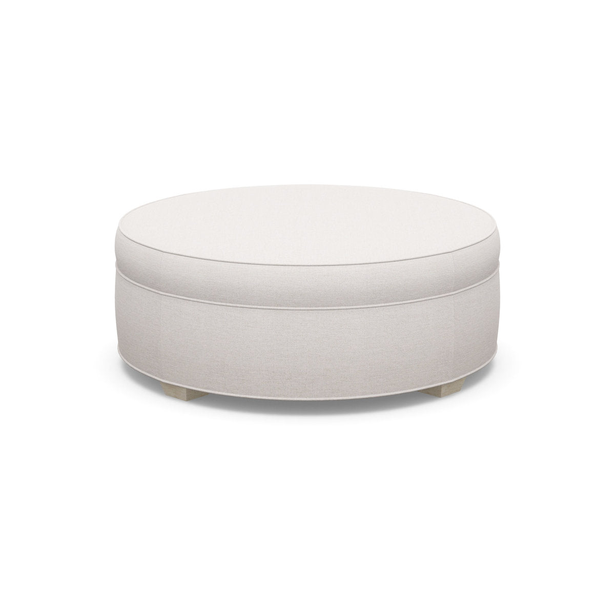Paul Robert 48 Wide Round Standard Ottoman With Tapered Foot