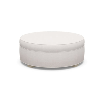 Paul Robert 48 Wide Round Standard Ottoman With Tapered Foot