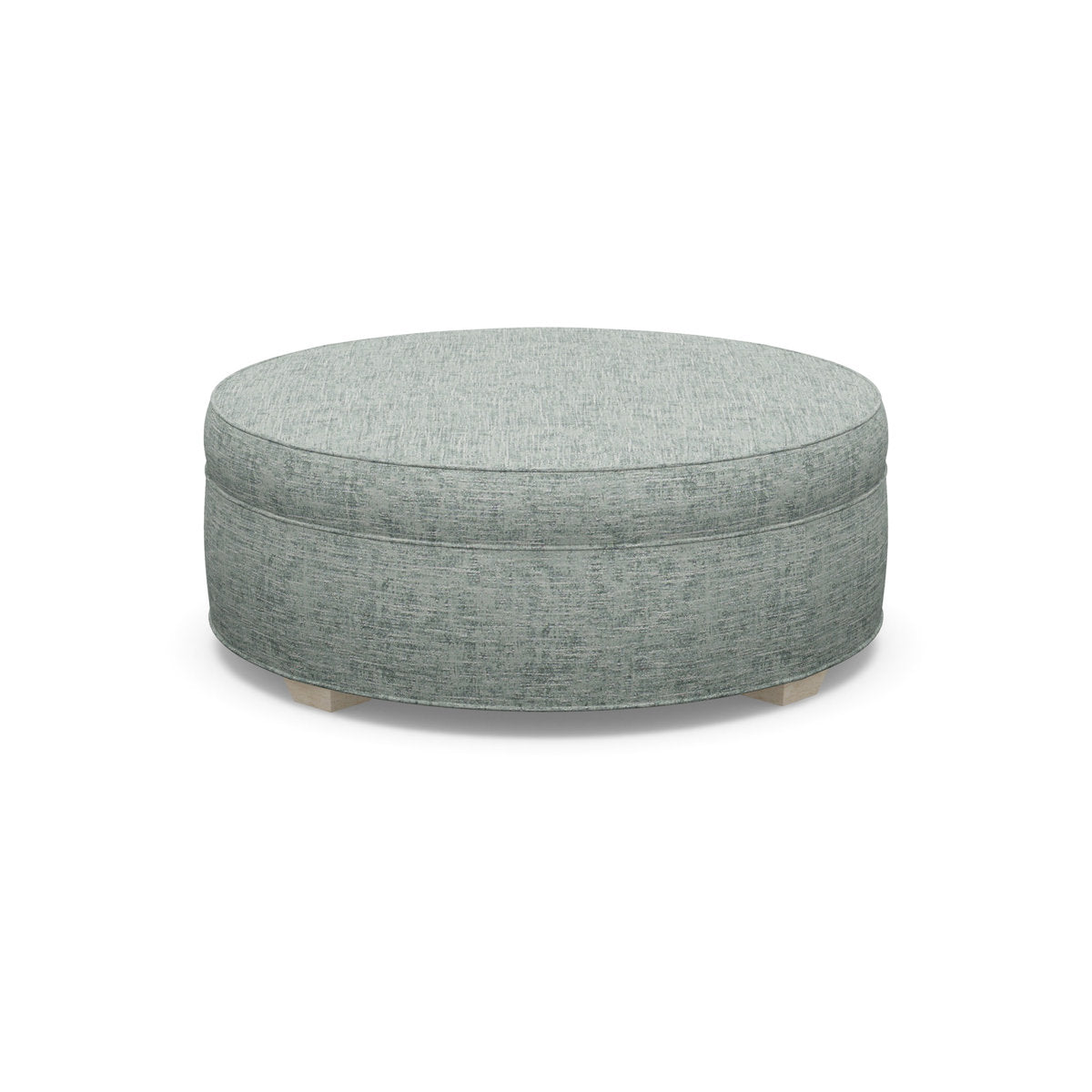 Paul Robert 48 Wide Round Standard Ottoman With Tapered Foot