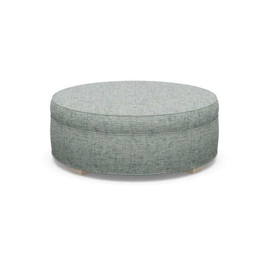 Paul Robert 48 Wide Round Standard Ottoman With Tapered Foot