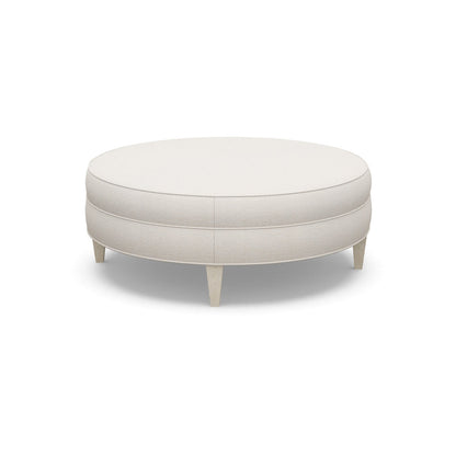 Paul Robert 48 Wide Round Standard Ottoman With Tapered Leg