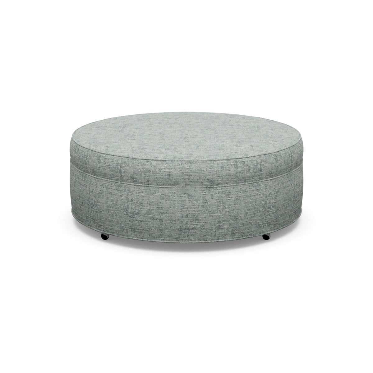 Paul Robert 48 Wide Round Cocktail Ottoman With Casters