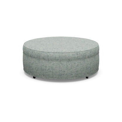 Paul Robert 48 Wide Round Cocktail Ottoman With Casters